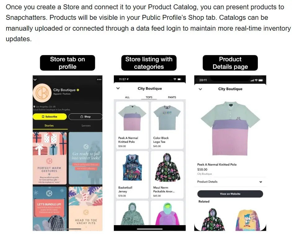 Snapchat Shopping Social Commerce for Shopify Retailers