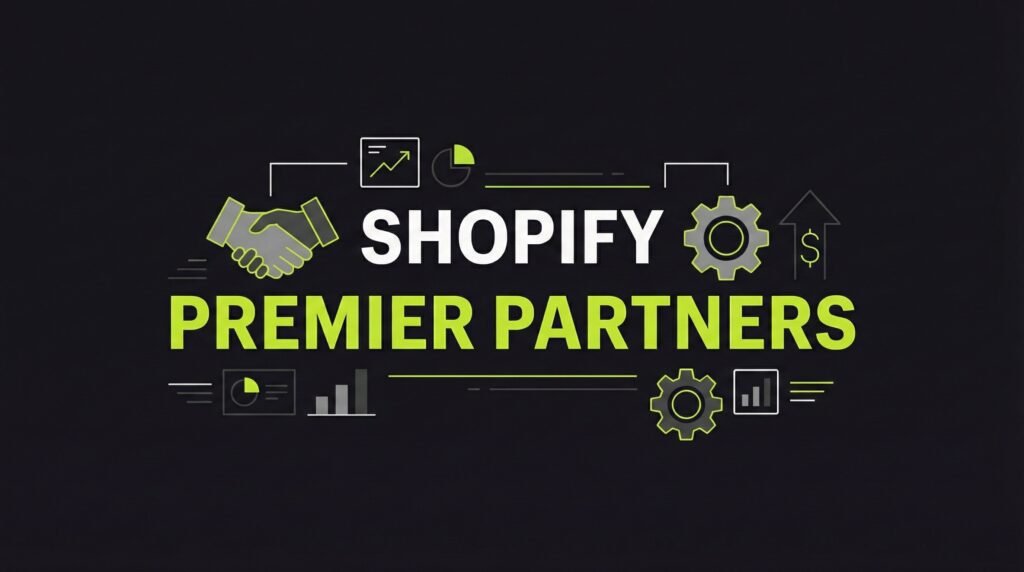 Featured header image for guide explaining Shopify Premier Partner, their exclusive expert and agency benefits from Shopify, when ecommerce merchants and online retailers actually need Premier-tier expertise versus Plus Partners, and how to evaluate if your project warrants this level of agency.
